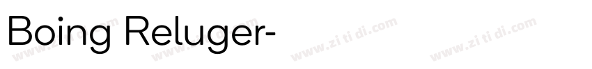 Boing Reluger字体转换